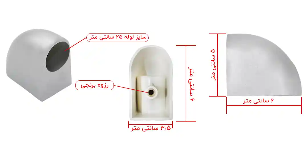 اطلاعات سر دستگیره اجاق گاز سایز 25 میلی متری بسته دو عددی