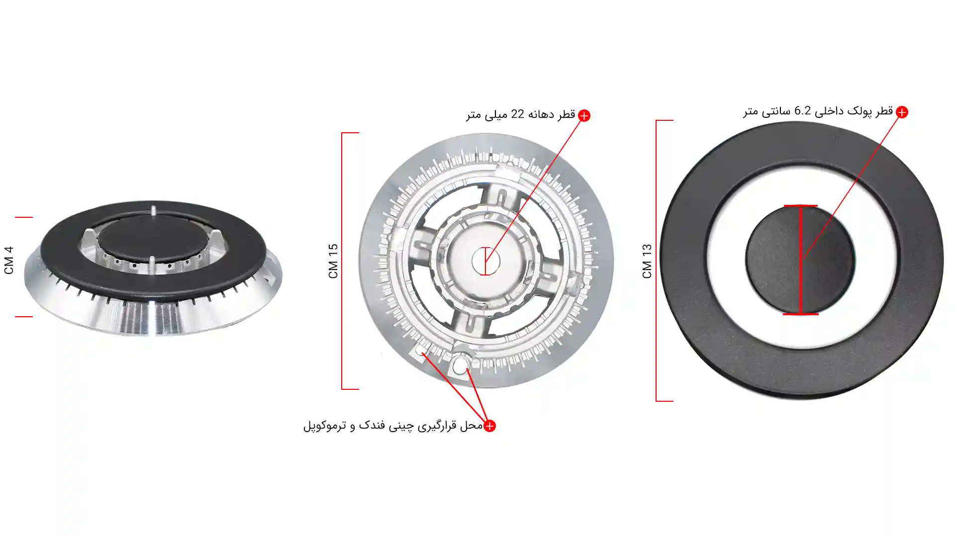 اطلاعات سرشعله پلوپز اجاق گاز مدل قارچی