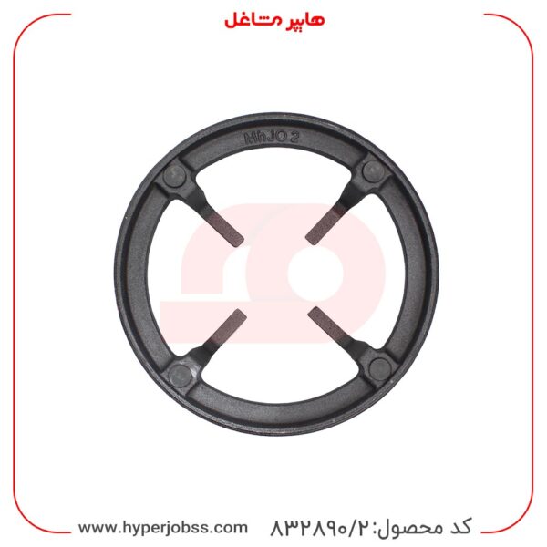 از نمای پشت چدن شعله متوسط اجاق گاز صفحه ای اخوان مدل G24 HE