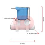 راهنمای ابعاد شیر برقی دستگاه تصفیه آب Water Valve