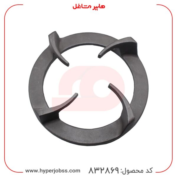 نمای کامل 2 چدن شعله کناری اجاق گاز رومیزی اخوان