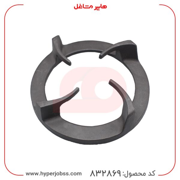 نمای کامل چدن شعله کناری اجاق گاز رومیزی اخوان